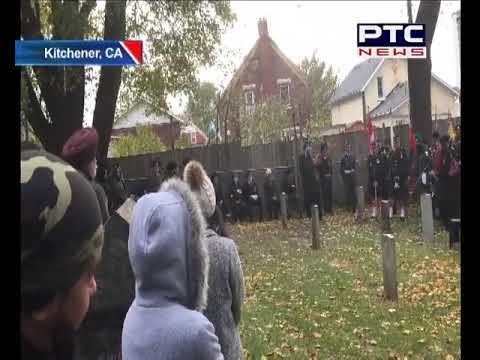 Pvt  BuKam Singh Remembrance Day Celebration in Kitchener