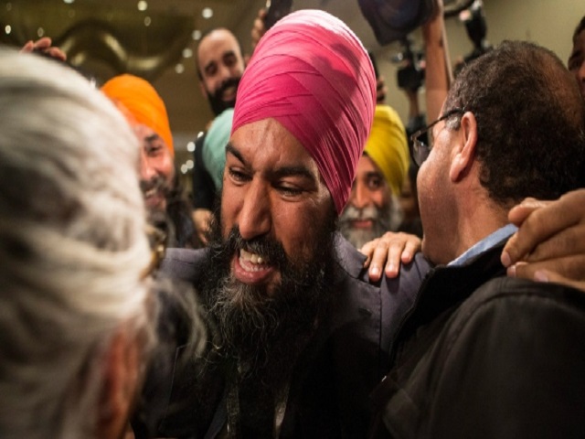 Jagmeet Singh, 38 celebrates victory of  NDP Leadership.